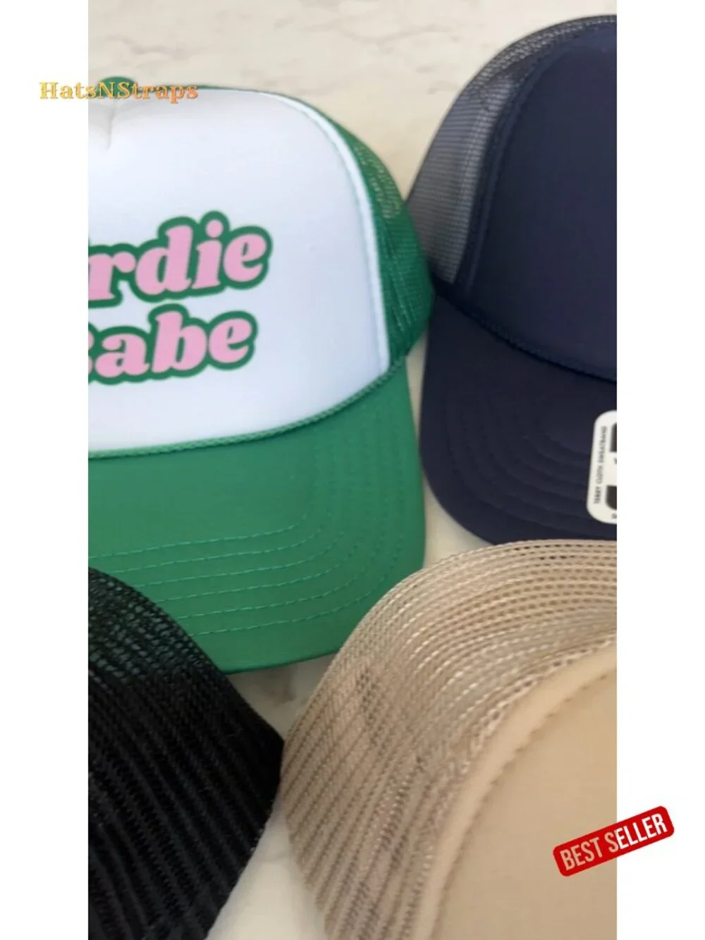 Mid-Profile 5-Panel Trucker Hat with Mesh Back and Snapback Closure